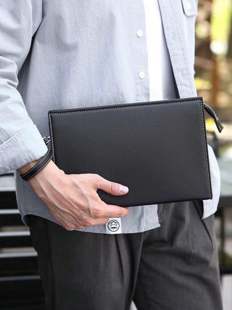 gorchis Men's Multifunctional Chest Bag With USB Charging Port, Lightweight Shoulder Bag Mobile Phone Messenger Bag, Versatile Solid Color Sports Hiking Crossbody Bag, Large Capacity Sling Bags Waterproof Daily Leisure Commuting Fanny Pack Christmas Vacation Holiday School The Sporty Life Spring School Supplies Belts New Life Items For Students Men Essentials Side Bag Purse Essentials Graduation Hiking Accessories Waterproof Backpack Belt Bag Phone Bag , Valentines Gifts, Valentine Day - Black - View 4