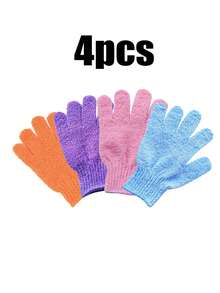 50-1 Pc, Bath Gloves For Shower Exfoliating,Exfoliating Gloves,Wash Gloves For Shower, Shower Exfoliating Gloves, 10 Colors Body Exfoliating Gloves With Hanging Loop, Scrub Exfoliating Gloves For Bath Face Spa Hand Sanitizer Deep Scrub Dead Skin Women Men Back To School - Multicolor - View 31
