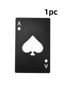 2pcs Wine Bottle Opener, Playing Card Shaped Bottle Opener, Stainless Steel Credit Card Size Beer Bottle Opener Cap Opener For Your Wallet Wedding Party Groomsmen Bridesmaid Gifts, Stainless Steel Multipurpose Bar Tool For Home, For Outdoor, Camping, Gift For Father - Multicolor - View 16