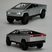 Modelo de camioneta pickup 1:36, simulación de aleación, juguete para niños y niñas, regalo - Plateado - Ver 3