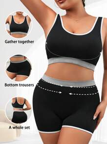 Sleep Bras For Women, Comfort Seamless Wireless Stretchy Sports Bra 1Set
