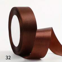 1 pieza Cinta tejida colorida de 2.5 cm de ancho x 21 m de largo para decoración de bodas, envolver regalos, manualidades DIY, ramos de flores, pasadores de cabello - Multicolor - View 23