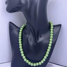 1/2 Pieces Of Peacock Green Freshwater Pearl Necklace - The Perfect Gift For Girlfriends, Wives, Mothers And Friends - Perfect For Parties, Banquets And Business Events, Shiny, Natural,Mother's Day
