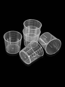 30ml/1oz 塑料刻度杯透明刻度杯，5/10/20 件透明环氧树脂混合杯，带 5/10/20 件木制搅拌棒，适用于树脂、环氧树脂、染色、混合涂料（5+5、10+10、20+20） - 數量 - 查看 4