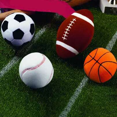 婴儿抓球触觉球毛绒足球篮球橄榄球早教球0-1岁