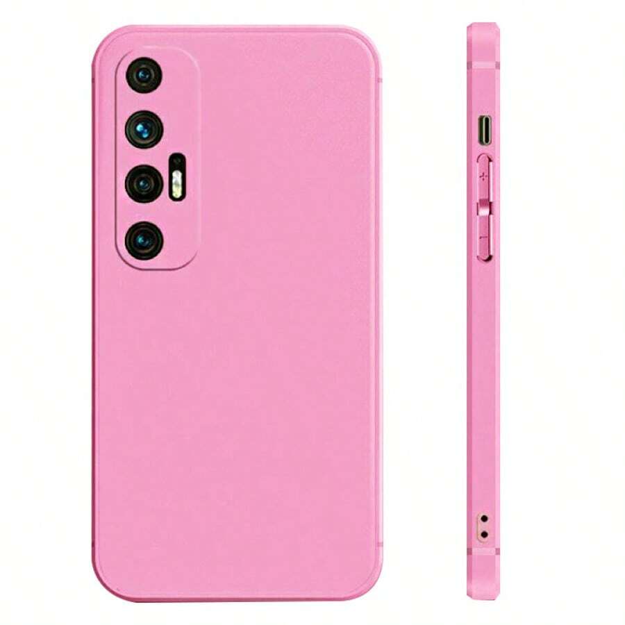 Liquid Silicone Shockproof Phone Case For Redmi Note, Poco And Mi - Rosa Pálido - Ver 1