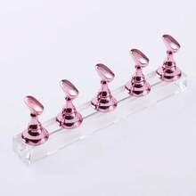 1Pc/2Pcs Acrylic Nail Display Stand Nail Practice Holder Magnetic Nail Practice Stand Fingernail DIY Nail Stand For False Nail Manicure Tool Salon Use - Multicolor - View 15