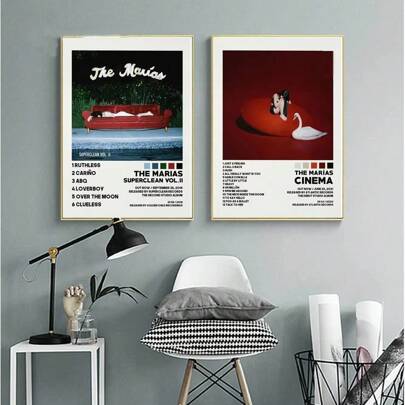 1 Pc Poster Brand New M-Marias Cinema Vol. II Music Star Album Cover Canvas Painting Wall Art Painting Living Room Home Decor Unframed