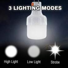 4pcs/2pcs/1pc Camping Lights, Emergency Bulb, Hanging Tent & Work Lamp, Rechargeable USB LED Bulb, Outdoor Portable Lights, Camping Accessories