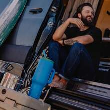 2025 Affordable New Arrivals:BOTTLE BOTTLE 40oz (1,1L) Kaffeebecher aus Edelstahl  Griff & Strohhalm, , isolierter rmobecher für Reise, Büro, Uni & Sport, Gchenkidee für Kaffee- und Teeliebhaber (Rosa)TiefseeTiefsee - Bildfarbe - Übersicht 6