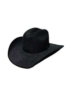 Sombrero "Americano De Gamuza" Estilo Novita - Negro - Ver 3