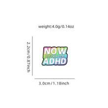 NOW ADHD email broșă Pin modă decorativă broșe ornamente rever geantă insigne bijuterii cadouri 2025 stil nou școală Kpop rucsac profesor rechizite geantă farmece drăguț