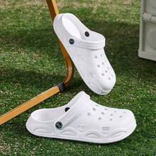 Women's Thick Sole Elevated Beach Sandals, Non-Slip Summer Outdoor Slippers, Couples Flip Flops. This Style Runs Small, Recommend Ordering One Size Up. - Beige - View 7