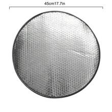 1 pieza Cubierta de volante de coche de verano de aluminio, protección de calor y anti quemaduras, cubierta plegable de película de aluminio, cubierta parasol, cubierta anti suciedad del volante del coche, cubierta del mango del coche, cubierta de volante de coche de película