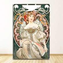 1/3PCS Optional Frame Posters Wall Arts Vintage Classic Artwork Nouveau Art Poster Pictures For Home Room Decor ,Wall Art With Frame