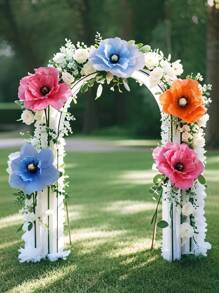 1 Peça Flores de Papoula Artificiais para Decoração, Papoulas Falsas Realistas DIY, Decoração de Casamento, Casa e Festa, Hastes Florais Leves