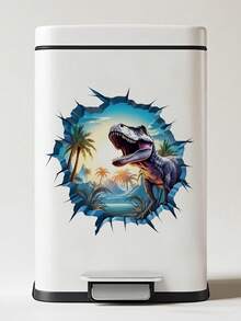 1 件 3D 恐龙贴纸耐用防水 PVC 贴纸自粘易撕适用于墙贴卧室书房背景墙装饰家居装饰让您的生活焕然一新节日装饰贴纸生日毕业礼物