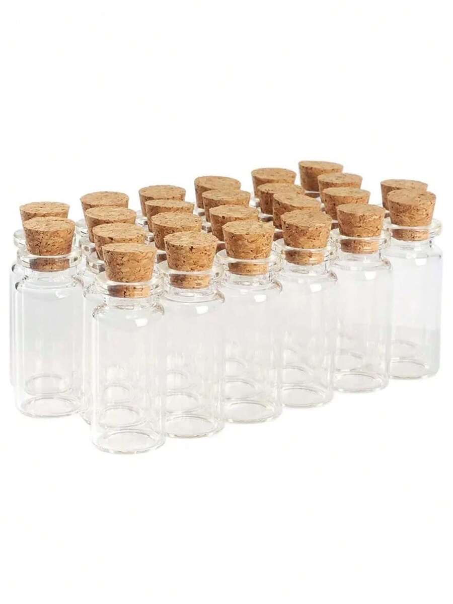 1/10/20 个/包迷你透明玻璃瓶，婚礼祝福罐，生日派对 DIY 圣诞装饰礼品瓶，装饰/旅行配件