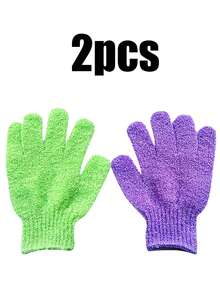 50-1 Pc, Bath Gloves For Shower Exfoliating,Exfoliating Gloves,Wash Gloves For Shower, Shower Exfoliating Gloves, 10 Colors Body Exfoliating Gloves With Hanging Loop, Scrub Exfoliating Gloves For Bath Face Spa Hand Sanitizer Deep Scrub Dead Skin Women Men Back To School - Multicolor - View 26
