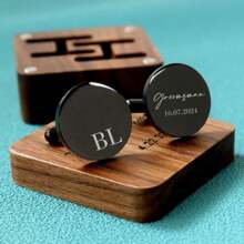 Custom Groomsmen Groom Best Man Cufflinks Gifts, Wedding Cufflinks, Personalized Cufflinks Wedding Favors Cufflinks, Wedding Gifts, Father's Day, Graduation Season, Best Wishes, Commemorative Brooches, Holiday Gifts For Dad/Mom, Mother's Day, Gifts For Good Friends, Birthday Gifts, Exquisite Gifts, Gifts For Good Sisters