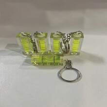 1pc/3pcs Plastic Level Keychain, Portable For Home Measuring, Outdoor, Gifts, Suitable For Handcraft Lovers & Boyfriends - Green - View 4
