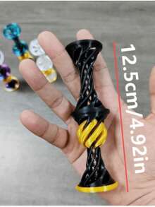 1 3D打印螺旋形坐立不安玩具，弹力球，缓解压力的桌面装饰，办公室礼物，万圣节圣诞派对小礼物，派对小礼物 - 彩色 - 查看 7