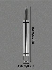 1pc Stainless Steel Shrimp Gut Cleaner - Seafood Sheller - Shrimp Shell Cutter - Portable Shrimp Gut Cleaner - Easy To Clean Kitchen Gadgets, Suitable For Lobster And Prawn Preparation - Silver - View 2