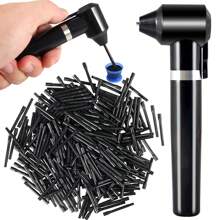 DQFART Tattoo Ink Mixer Kit, Black Electric Pigment Mixer With 100 Mixing Sticks For Cosmetic Tattoo Supplies