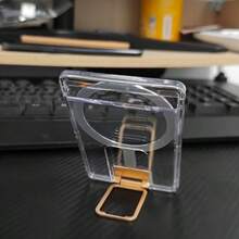 带支架的磁卡钱包夹，防水 PC 材质，兼容高端磁性透明卡夹，公交卡门禁卡夹，兼容 、Android 手机，生日、家庭、朋友戒指夹、手机握把、手机配件 - 彩色 - 查看 10