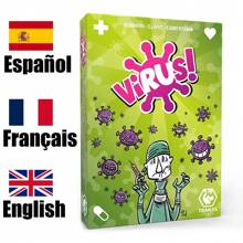 1 pieza Juego de Cartas Virus 1/Virus 2 - Juego de Estrategia Tranjis de Mesa, para 2-8 Jugadores, Empaquetado Individualmente (Fácil Almacenamiento y Transporte), Instrucciones Multilingües (Inglés/Francés/Español), Mejor Juego de Pensamiento, Adecuado para Adolescentes/Adultos, Reunión Familiar, Idea de Regalo Única para el Día de San Valentín, Año Nuevo, Boda, Regalo de Año Nuevo, Regalo de Día de la Independencia