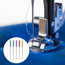 50 piezas Agujas universales para máquina de coser de punta regular, tamaños 65/9, 75/11, 90/14, 100/16, 110/18, 5 colores - Multicolor - Ver 6