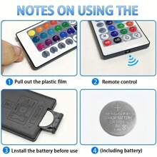 1/2pcs, Rgb Led Light Strip, Colorful Horizontal/Vertical Strip Lights With Base, Bedroom Ambient Light Can Connect To Any 5v Usb Power Supply With Remote Control