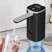 Pompa elettrica d'acqua portatile e pieghevole, con flusso regolabile - ricaricabile USB, batteria al litio 1200mAh, adatta per uso domestico, regalo perfetto per vacanze o San Valentino, dispenser d'acqua domestico | Design della pompa moderno | Pompa ricaricabile USB