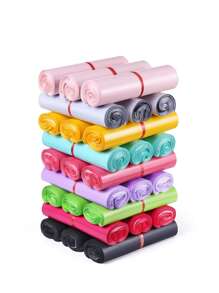 10/20 pezzi buste regalo con adesivi rosa di ringraziamento, buste per spedizioni multifunzionali, buste regalo di alta qualità per regali, abiti, scarpe, adatte per feste, matrimoni e packaging per piccole imprese