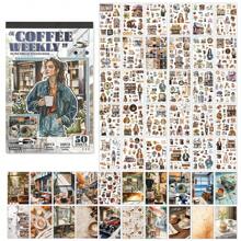 Scrapbook Stickers Book - 20 Sheets Decoractive Papers & 30 Sheets Aesthetic Pre-Cut People Washi Stickers For Journaling Junk Journaling, Decorative Ephemera Arts Craft