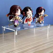 Self Installed 1-4 Layers Acrylic Display Frame Paper Cup Perfume Doll Display Frame Transparent Trapezoidal Doll Storage Rack