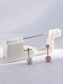 3 pièces/Set Pistolet de piercing pour le nombril jetable stérile 13G, 1 pièce Pistolet de piercing 13G, Combo de piercings pour le nombril multicolores, Facile à utiliser, Convient pour la beauté, Outil de piercing et accessoires pour une utilisation personnelle