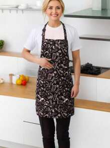 Delantales de cocina de restaurante para uso comercial y doméstico, servicio de alimentación, cafetería, hotel, personal de servicio y chef, diseño unisex