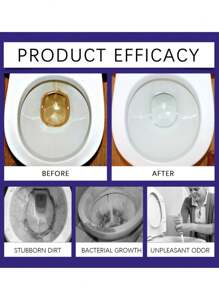 Toilet Bowl Cleaner, Descaling, Deodorizing, Kills 99.9% Of Bacteria, Powerful Deep Cleaning Toilet Cleaner, Toilet Freshener