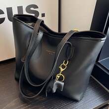 High-End Shoulder Bag, Women's Commuter Tote With Layered Design For Enhanced Organization - Khaki - View 8