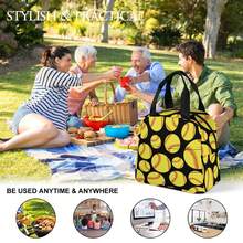 Portable Insulated Lunch Bag, Adjustable Shoulder Strap, Hand/Shoulder Carry Outdoor Picnic Lunch Box, Easy To Cleanfor Back To School School Stuff Bag For School Work Lunch Bag For Women Cooler Bag Picnic Accessories