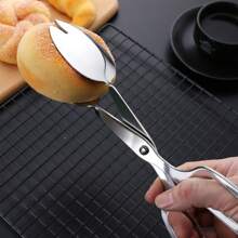1pc Stainless Steel Salad Tongs/Cooking Tongs, Food Tongs, Serving Tongs, Cake Tongs, Buffet Snack Tongs, Bread Baking Tongs, Grill Tongs For Cooking, Serving, Grilling, Buffet, Salad | Kitchen Gadgets, Kitchen Accessories, Restaurant Service, Tableware