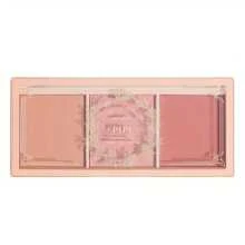 1pc 3-Color Natural Matte Blush Palette: Nude, Natural Matte Apricot, Natural Matte Tea Rose Color Blush