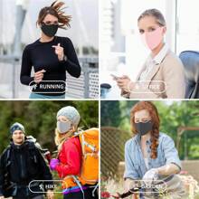 The 1PC Women's Fashionable Solid-Color Sun Protection, Lightweight And Cool Mask And Face Shield Set Is Suitable For Outdoor Travel, Vacation And Outdoor Matching. It Is Also Suitable For Hiking And Exercise