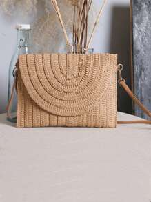 Minimalist Flap For Women,Woven Crossbody Envelope Bag,Women Bags For Vacation,Holiday,Straw Purse,Straw Beach Bag,Beach Necessities,Beach Essentials,Beach Stuff & Summer Essentials, Best Women Bag For Beach Vibes