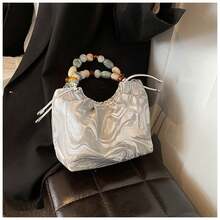 Chic New Chinese Weather Bag Hanging On The Wall In Summer, A Super Exquisite Bathrobe - White - View 9