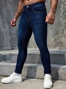Men's Pocket Distressed Skinny Casual Fashionable Jeans