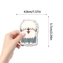 110 piezas de pegatinas mixtas de perros, pegatinas estéticas de vinilo para manualidades, diario, parachoques, monopatín, botella de agua, dibujos animados, casco de , coche y decoración