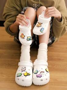pokemon 11/20/27 Pcs Pokemon Patches Set - Fun DIY Shoe Decors, Unique Multicolored Pikachu Hole Shoe Decorations For Personalized Footwear; Ideal Gift For Pokemon Fans, Party-Goers And Collectors. PVC Soft Gel Cartoon Character 3D Decorations For Phone Cases, Water Bottles, Cute Anime Decors, Birthday Gift For Girlfriend (No Adhesive On Back)