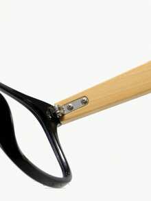 Personalized Fashion Wooden Glasses Custom Greeting Words Rim Customization, 2000 Fashion Glasses For Best Man, Bridesmaids, Personalized Gifts, Wedding Gifts, Birthday Gifts - Black - View 6